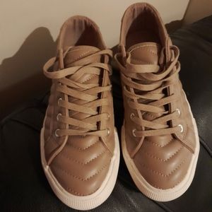 Jules Platform Puffer Sneaker, size 9, TAN (Not Black)